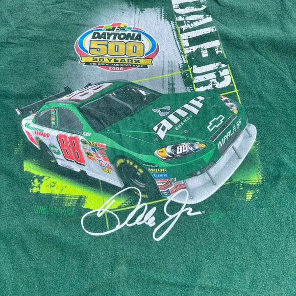 Winners Circle *Vintage -Mens 2XL DALE JR T-shirt, Daytona 500, 50 years, 2008 - Picture 1 of 7